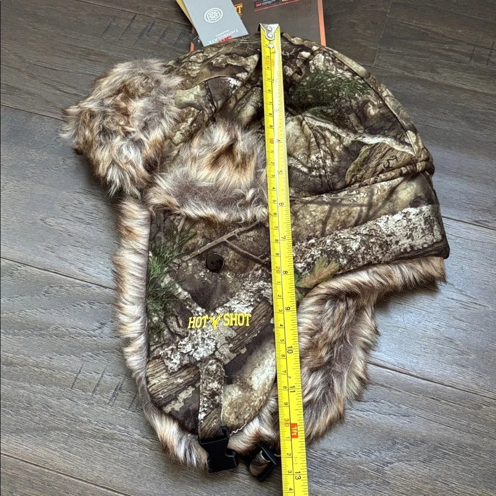 Realtree APX Hot Shot 3M Thinsulate,Odor X,faux fur,quilt lined earflap/trapper